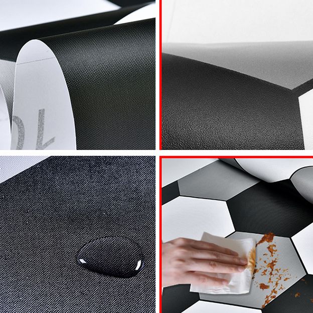 Skorter | Bathroom Wall Floor Tile Waterproof Geometric Pattern Floor Wallpaper