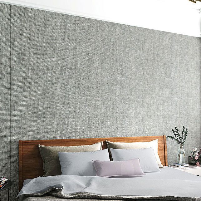 Skorter | Contemporary Style Wall Panel Linen Living Space Peel and Stick Wall Covering