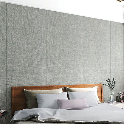 Skorter | Contemporary Style Wall Panel Linen Living Space Peel and Stick Wall Covering