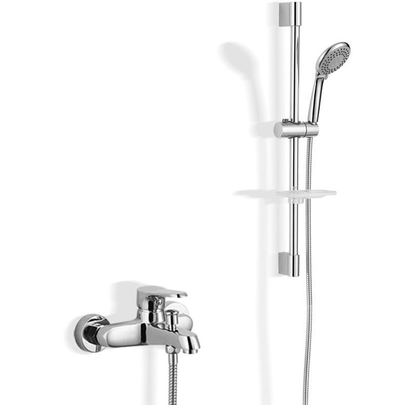 Skorter | Bathroom Bathtub Pull-Out Wall-Mounted Hand Shower Fixed Bathtub Faucet
