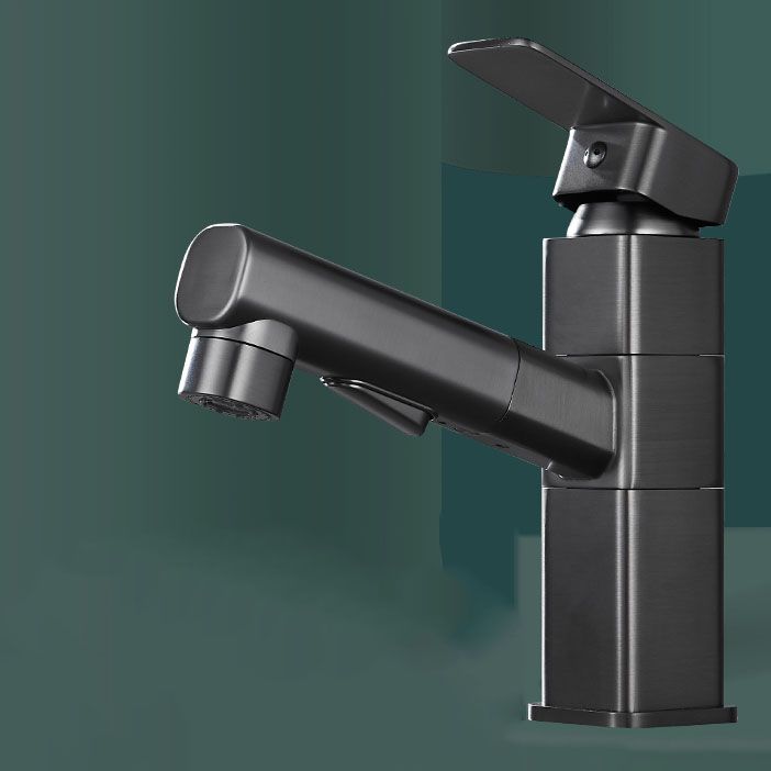 Skorter | Bathroom vessels faucet swivel spout single-handle faucet with pull-out spray head