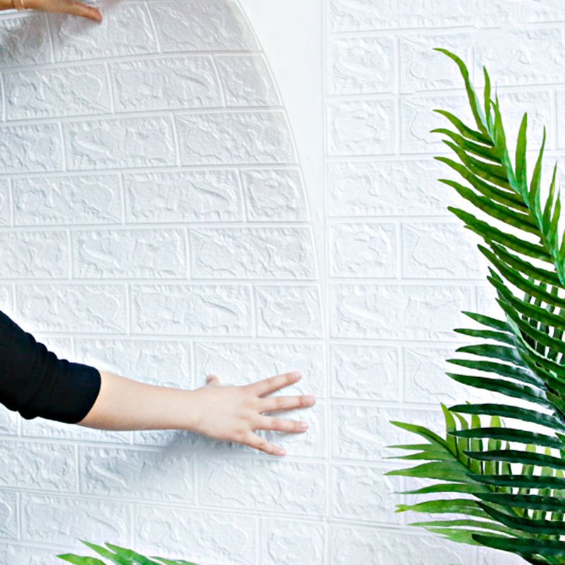 Skorter | 3D Faux-Brick Wall Panel Peel and Press Foam Living Room Waterproof Wall Ceiling
