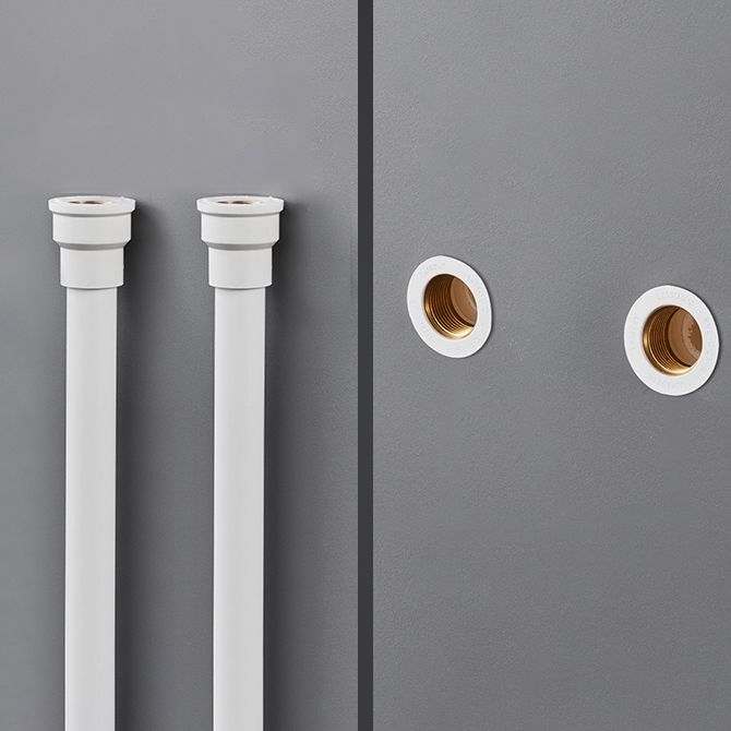 Skorter | Contemporary Wall Mounted Bathroom Faucet Lever Handles 2-Hole Faucet Brass Faucet