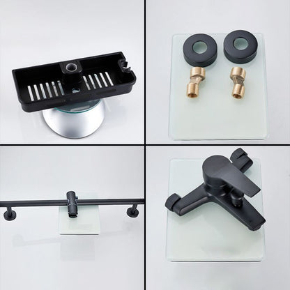 Skorter | Brass Wall-Mounted Shower System Single Handle Shower with Lever Handle