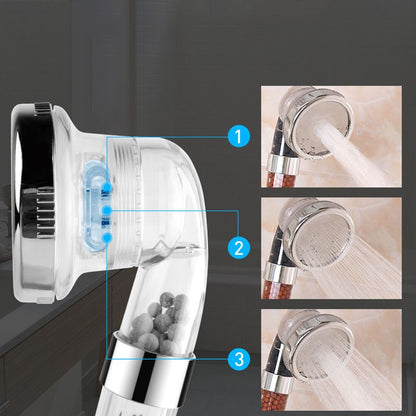 Skorter | Bathroom Showerhead Plastic Water Filtration Round Hand Shower