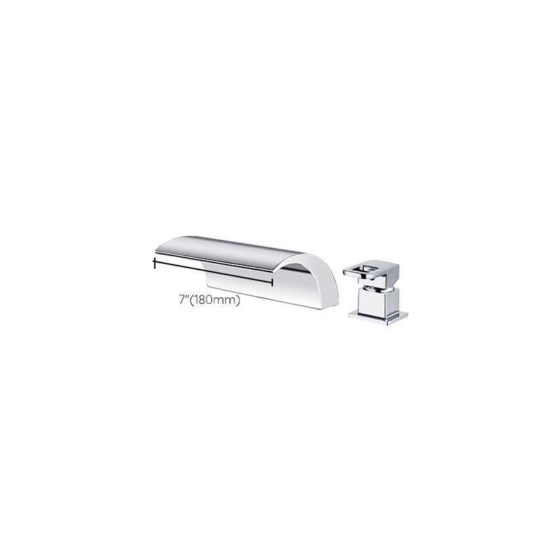 Skorter | Modern Brass Roman Bathtub Faucet Waterfall Spout Bathtub Faucet