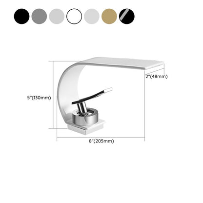 Skorter | Brass faucet waterfall spout lever handle sink faucet