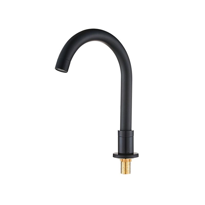 Skorter | Contemporary Bathroom Faucet Deck Mount Copper Low Arc Swivel Roman Bathtub Faucet Set