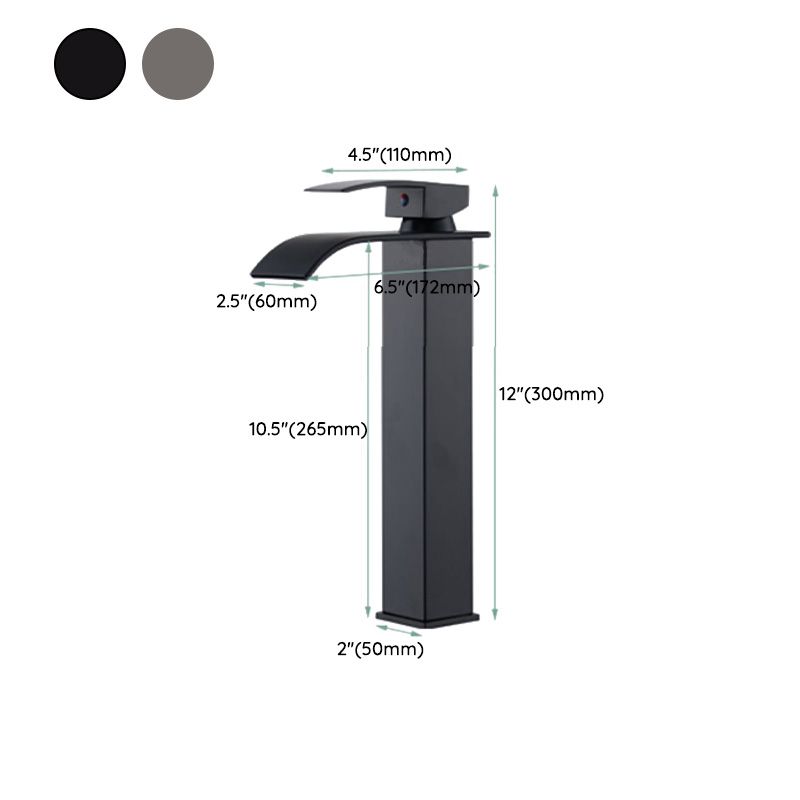 Skorter | Basin Waterfall Outlet Single Lever Tap with LED Light