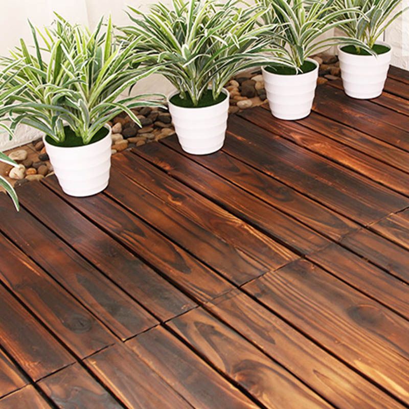 Skorter | Connection Patio Floor Tiles Made of Solid Wood Patio Floor Tiles