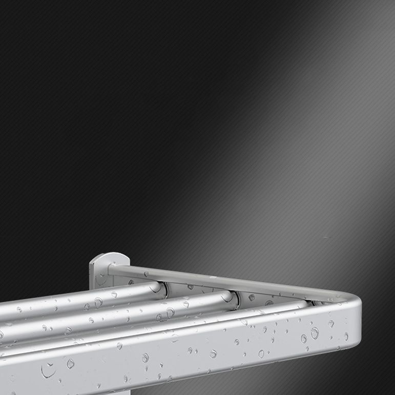 Skorter | 7-piece Bathroom Accessory Set Modern Aluminum Bathroom Set in Silver