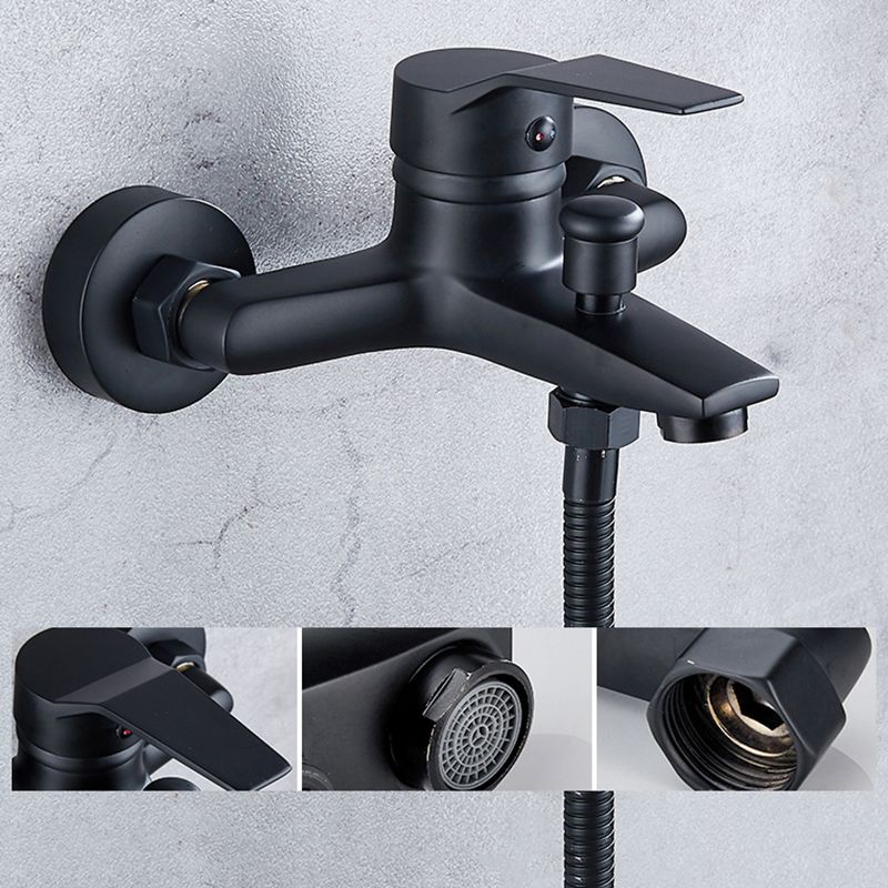 Skorter | Brass Wall-mounted Shower System Single Handle Shower with Lever Handle