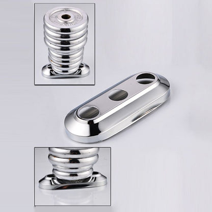 Skorter | 2-Handle Brushed Nickel Wide Spout Faucet 2-Hole Centered Bathroom Sink Faucet with Brass