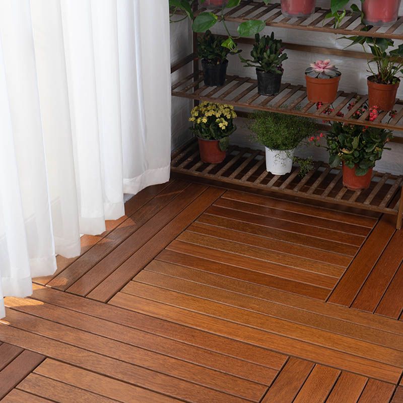 Skorter | Basic Wood Outdoor Floor Tiles Click Patio Floor Tiles