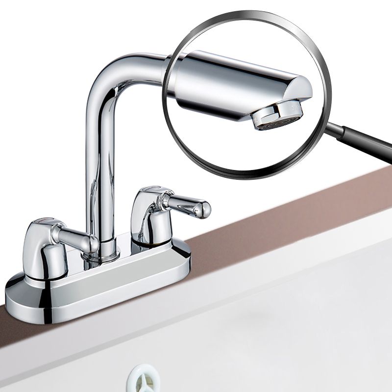 Skorter | 2-Handle Modern Vessel Sink Faucet Three-Way Bathroom Faucet