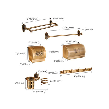 Skorter | Brass Accessories Hardware Set Traditional Bathroom Accessories Hardware Set