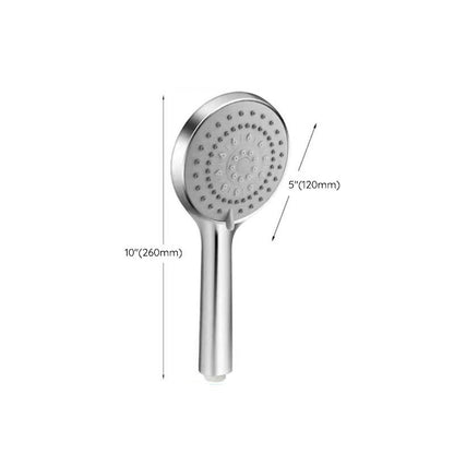 Skorter | Basic Shower Head Round Plastic Handheld Shower Head in Silver