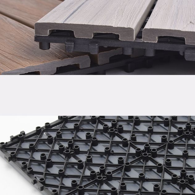 Skorter | Deck Plank drilled hardwood tiles exterior flooring
