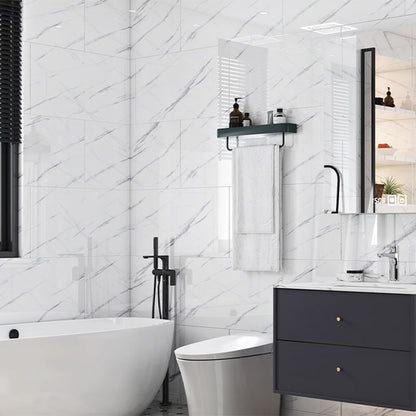 Skorter | Bathroom Mosaic Tile Marble Print Peel and Stick Backsplash Tile