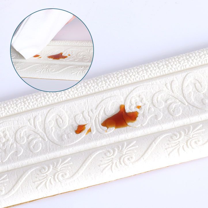 Skorter | Modern Baseboards 3D Embossing Baseboard PVC Stereo Base Set of 1