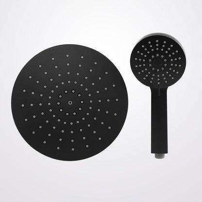 Skorter | Contemporary Black Round Showerhead Combo Rain Shower Hand Shower