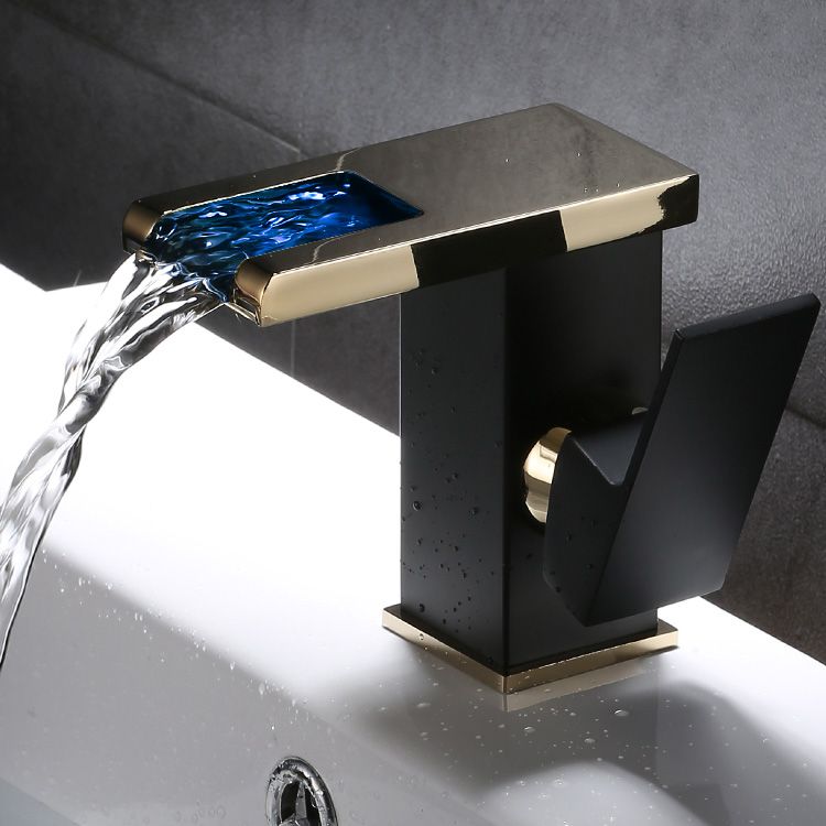 Skorter | Basin Waterfall Outlet Single Lever Tap with LED Light