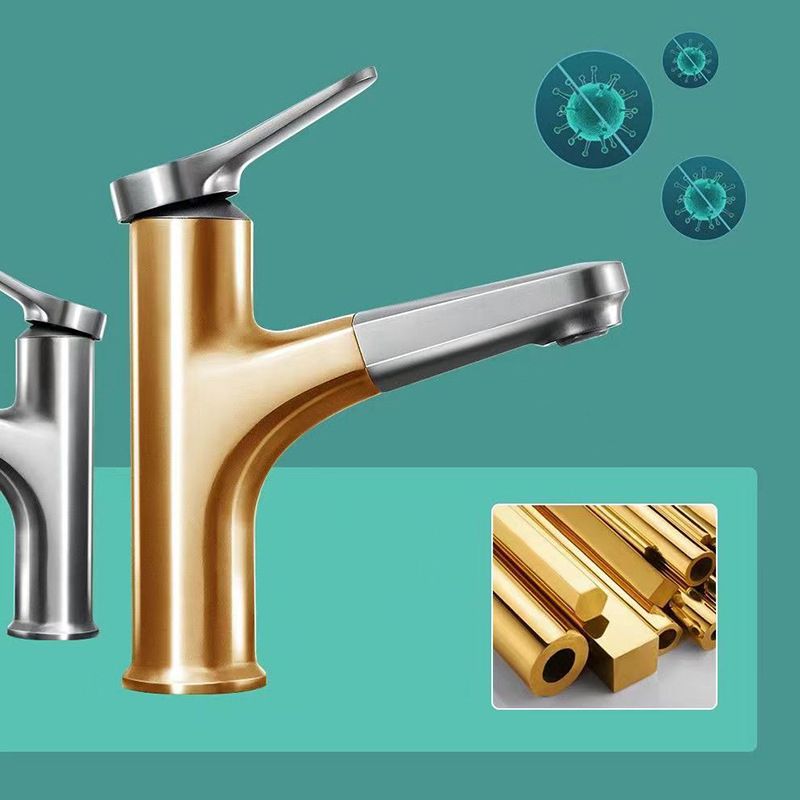 Skorter | Basic Sink Faucet Brass Faucet Silver Centerset Sink Faucet