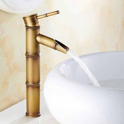 Skorter | Country House Style Vessel Sink Bathroom Faucet Round Brass Faucet