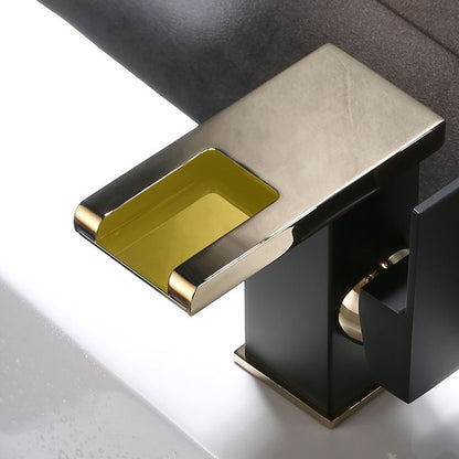 Skorter | Basin Waterfall Outlet Single Lever Tap with LED Light