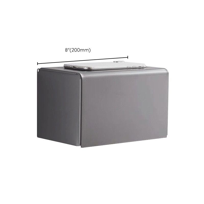 Skorter | Matt gray bathroom accessory set bathroom shelf/towel holder & paper holder included