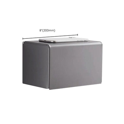 Skorter | Matt gray bathroom accessory set bathroom shelf/towel holder & paper holder included