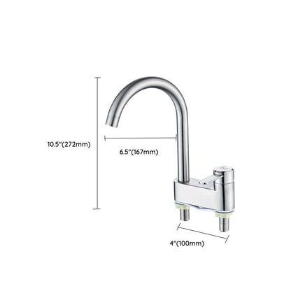 Skorter | Deck Mounted Center Freestanding Bathtub Filler Single Handle Freestanding Faucet