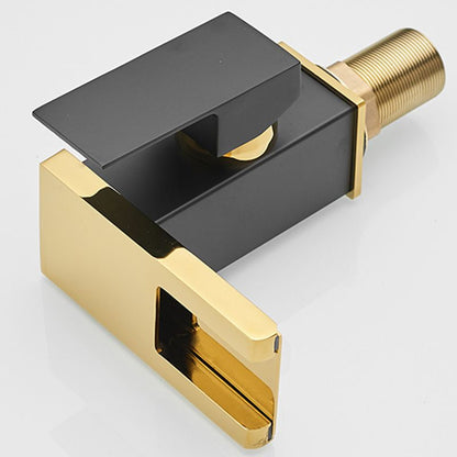 Skorter | Modern Waterfall Spout Sink Faucet with LED Brass Sink Faucet