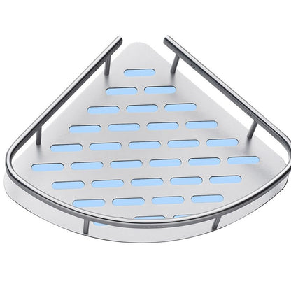 Skorter | 3-piece modern bathroom accessory set aluminum bath shelf in silver