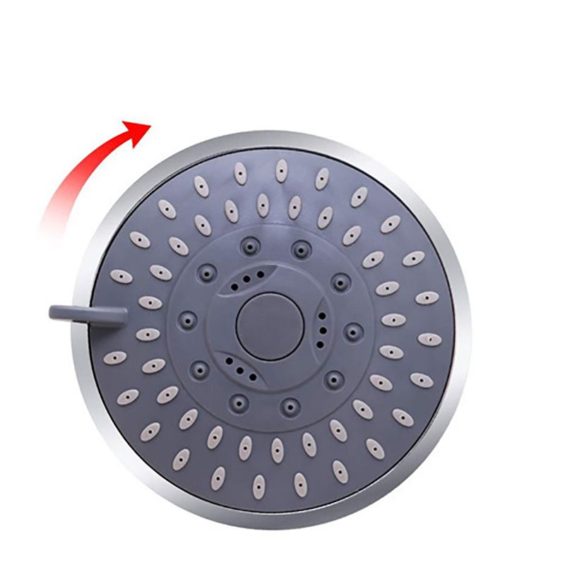 Skorter | 5 Sprays Shower Head Wall Mounted Silver Round Fixed Shower Head