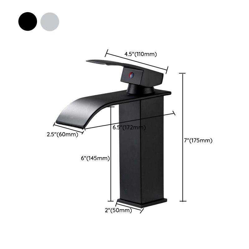 Skorter | Basin faucet lever handle waterfall outlet bathroom fixture