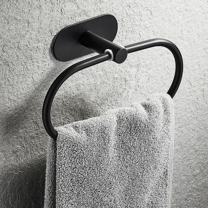 Skorter | 4-piece traditional bathroom hardware set with towel ring/paper holder & bath towel hook