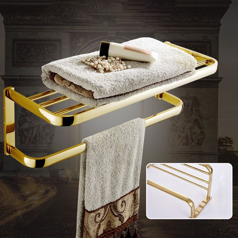 Skorter | Chrome/Gold Bathroom Accessory Set Modern Metal Bathroom Hardware Set