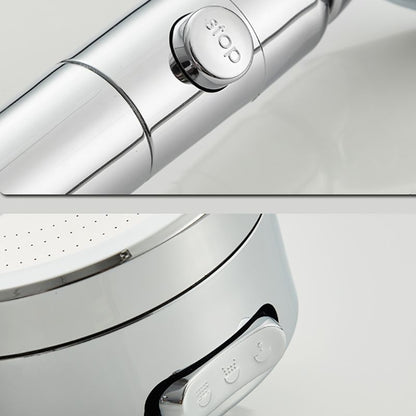 Skorter | Contemporary 3 Beam Shower Head Adjustable Spray Pattern Rotating Hand Shower
