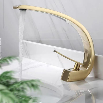 Skorter | 17 cm High Sink Faucet Luxury 1 Hole Sink Faucet Cubic Bathroom Faucet