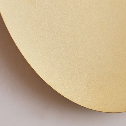 Skorter | Orr Modern Round Wall Lamp - Black/White/Gold, Metal, Living Room