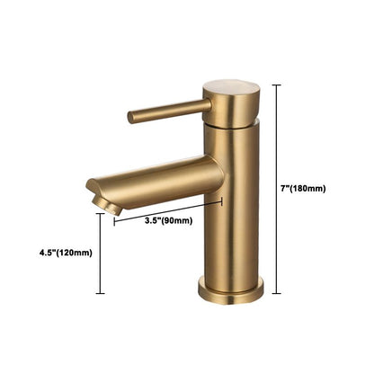 Skorter | 1-Handle Gold Nickel Widespread Faucet Single Hole Lever Sink Faucet with Drain