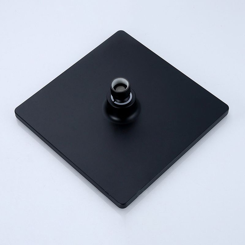 Skorter | Black Square Fixed Shower Head Modern Style Wall Mounted Shower Head