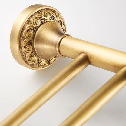 Skorter | Traditional brushed brass bathroom accessories as a single piece or in a set