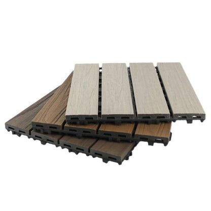 Skorter | Deck Plank drilled hardwood tiles exterior flooring