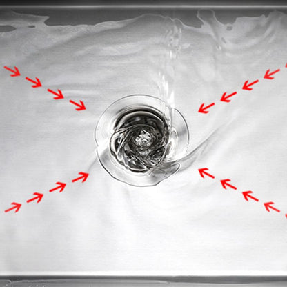 Skorter | Contemporary Style Kitchen Sink Stainless Steel Colorfast Built-in Sink