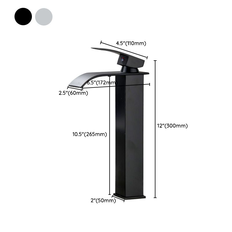 Skorter | Basin faucet lever handle waterfall outlet bathroom fixture