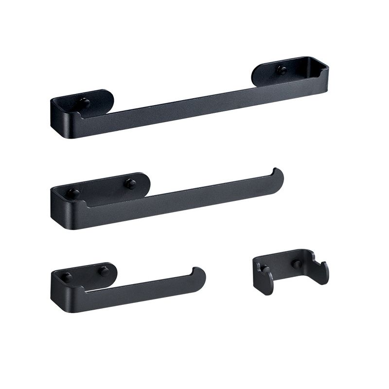 Skorter | Aluminum Alloy Bathroom Set 4-piece Modern Style Bathroom Hardware Set