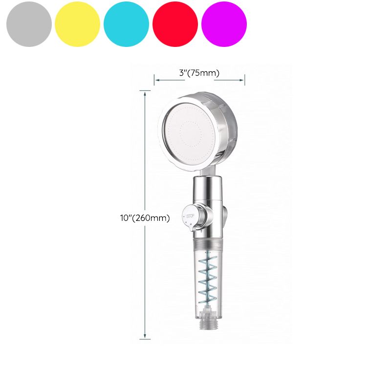Skorter | Creative Metal Shower Head Adjustable Water Flow Round Handheld Shower Head