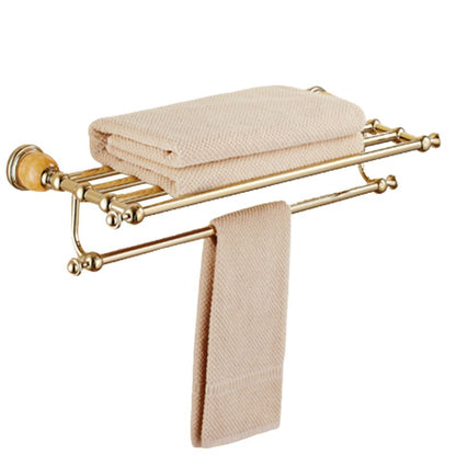 Skorter | Contemporary brushed brass bathroom accessories as a single piece or as a set